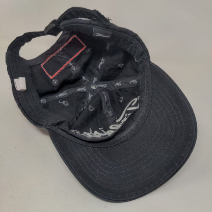 Titleist Slideback Hat Black One Size Embroidered FJ Pro V1 6 Panel