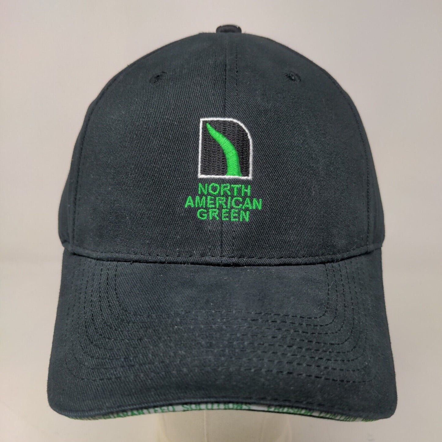 North American Green Men's Strapback Hat Black Size OSFA Embroidered Logo VMAX3