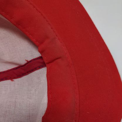 Daco Kotton Cool Men's Snapback Mesh Back Hat Red OSFA Blank Vintage