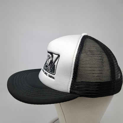 SHIFT Drive Well Idaho Snapback Trucker Hat Black One Size Embroidered