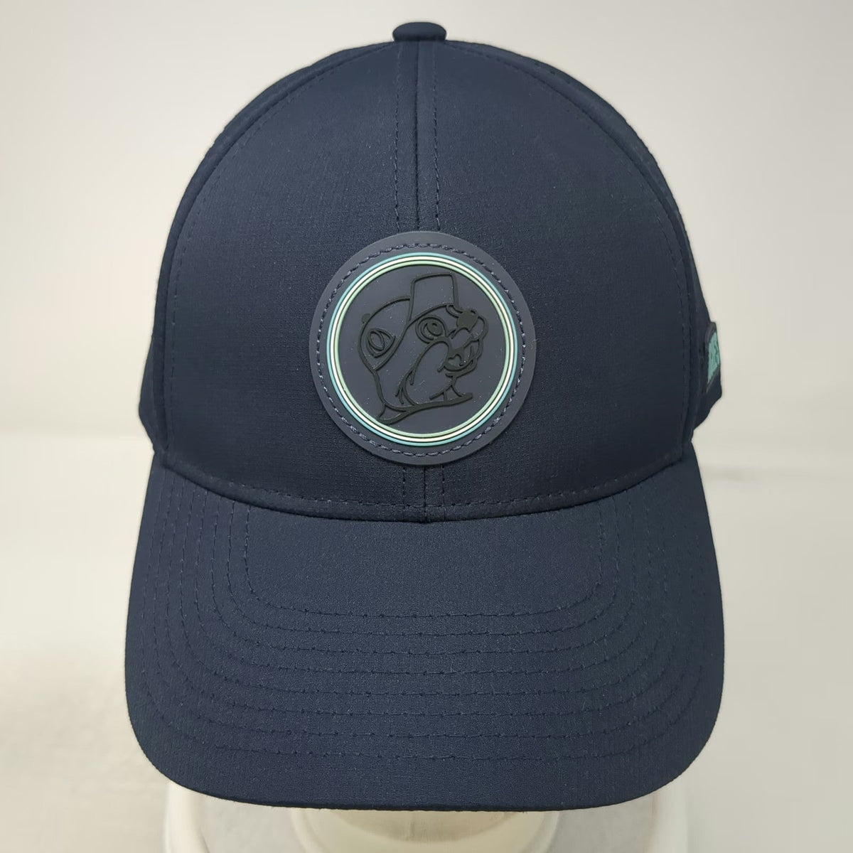 Buc-ee's Baseball Cap Blue One Size Laser Perforated Adjustable Mascot Logo hat