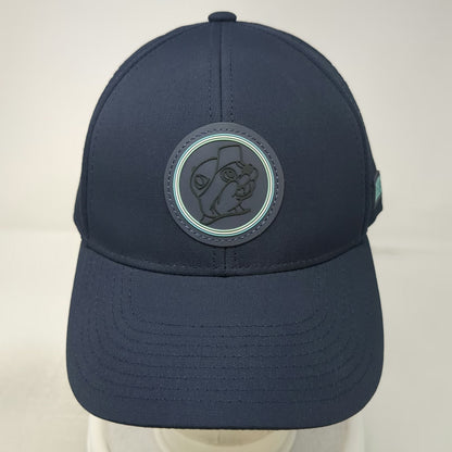 Buc-ee's Baseball Cap Blue One Size Laser Perforated Adjustable Mascot Logo hat