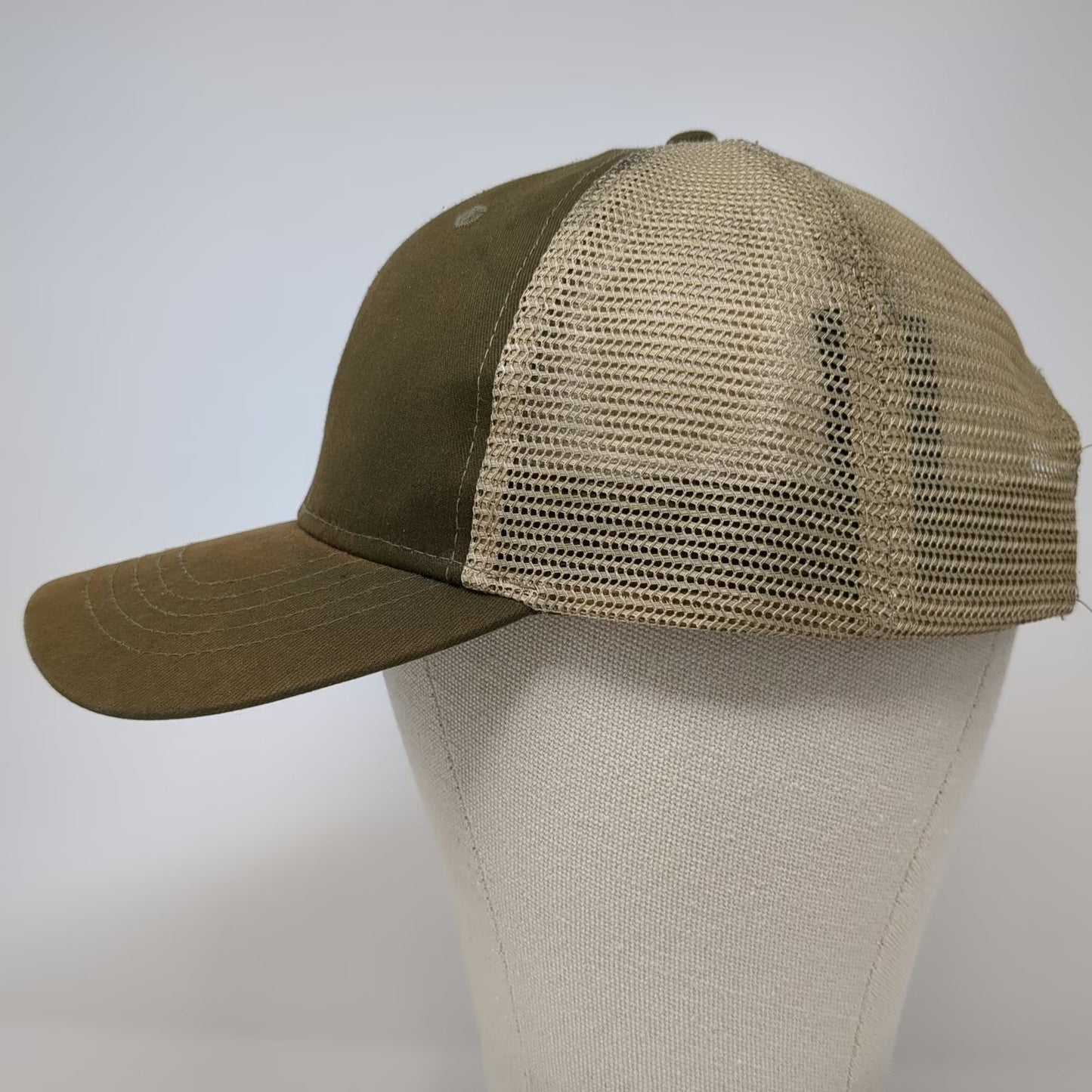 George Trucker Hat Green OSFM Mesh Back Snapback Blank Solid Plain Adjustable