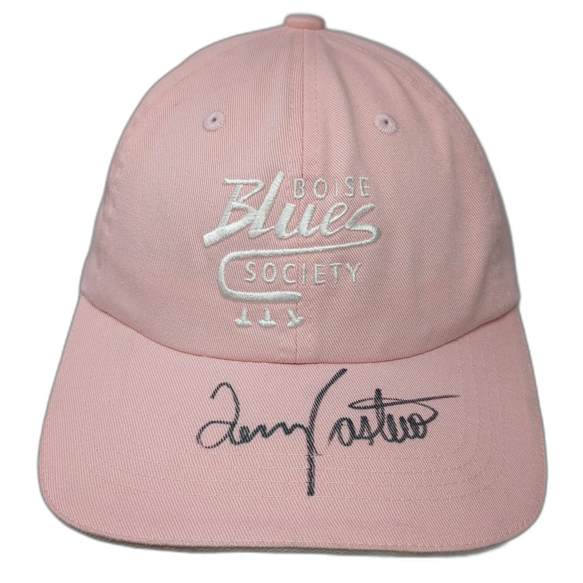 Port Authority Baseball Cap Pink One Size Boise Blues Society Trumpet Music Hat