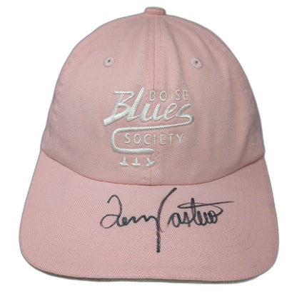 Port Authority Baseball Cap Pink One Size Boise Blues Society Trumpet Music Hat