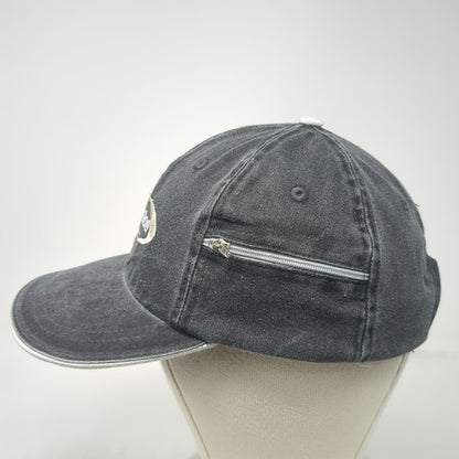 Ahead Baseball Cap Gray One Size Lake Tahoe Side Zipper Pocket Hat Slideback
