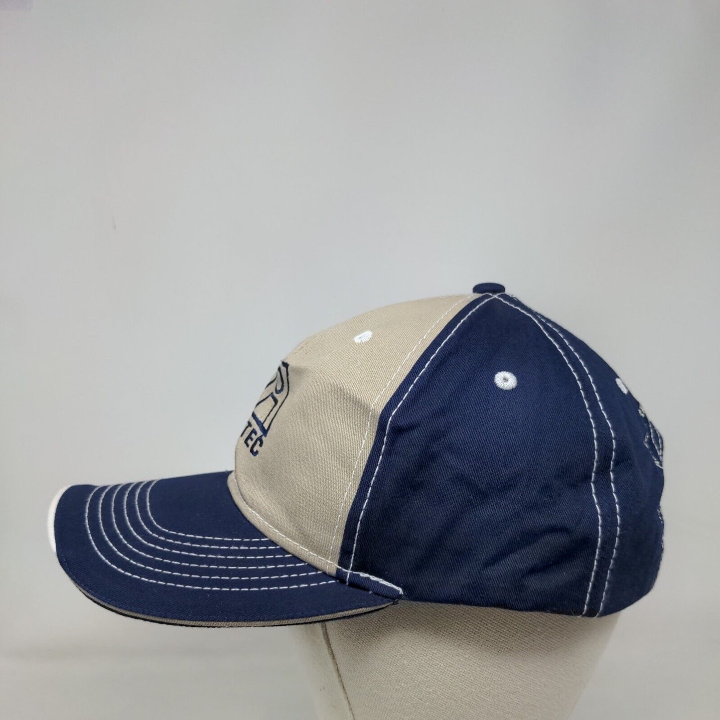 ASTEC Strapback Hat Blue OSFA Embroidered Adjustable 6 Panel Colorblock