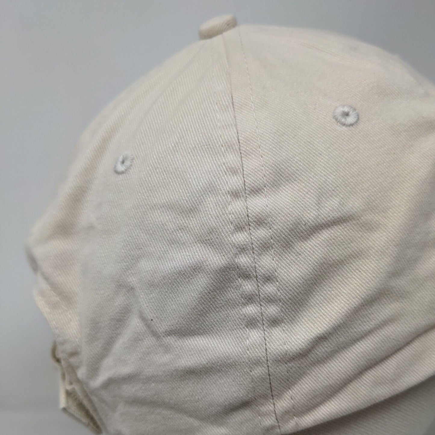 Dillon & Company Strapback Hat Cream One Size Embroidered Bayside