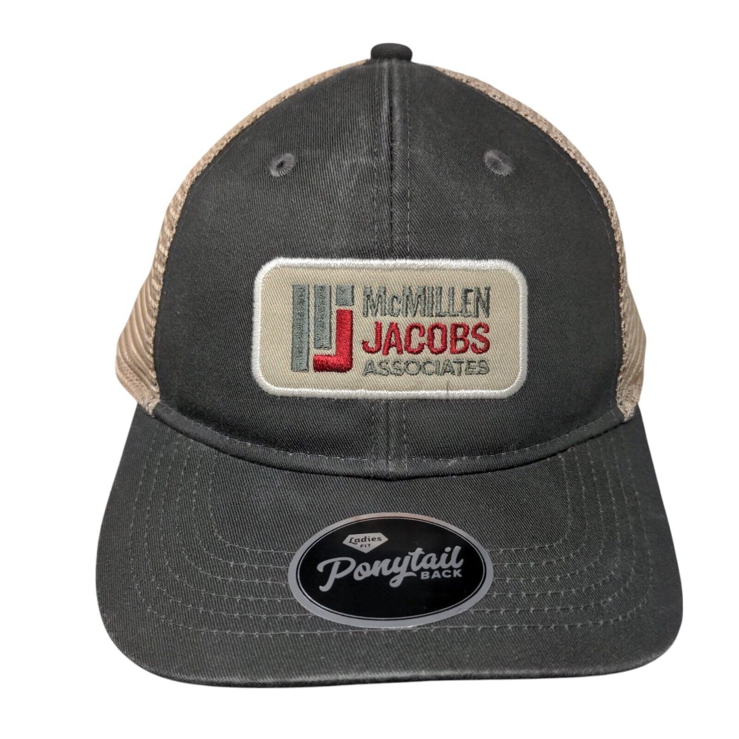 McMillen Jacobs Associates Strapback Trucker Hat Multi One Size Ponytail