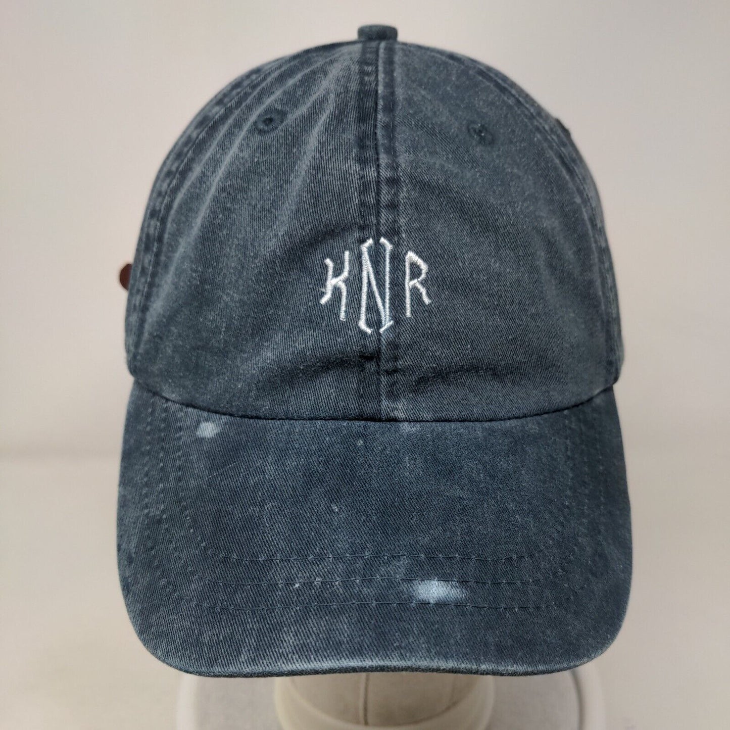 KNR Slideback Hat Blue One Size Adjustable Embroidered 6 Panel Cotton Adams