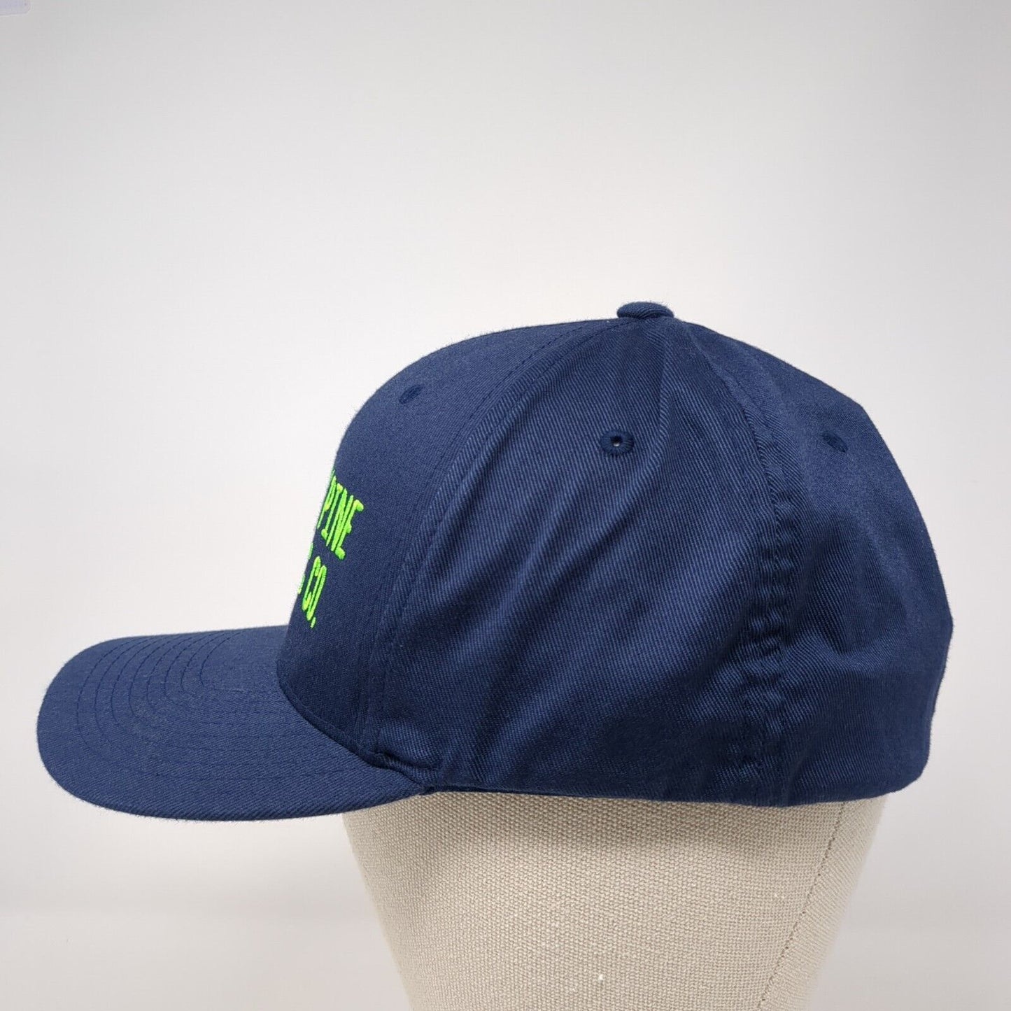 Yellow Pine Trading Co. Fitted Hat Blue Large-XL Embroidered Flexfit