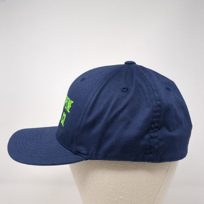Yellow Pine Trading Co. Fitted Hat Blue Large-XL Embroidered Flexfit