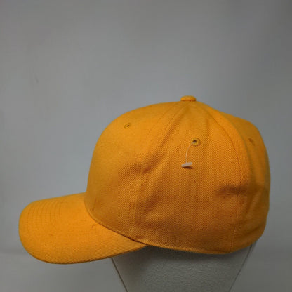 Infinity Trading Fitted Hat Yellow Size 7 Solid 6 Panel Vent Holes Blank