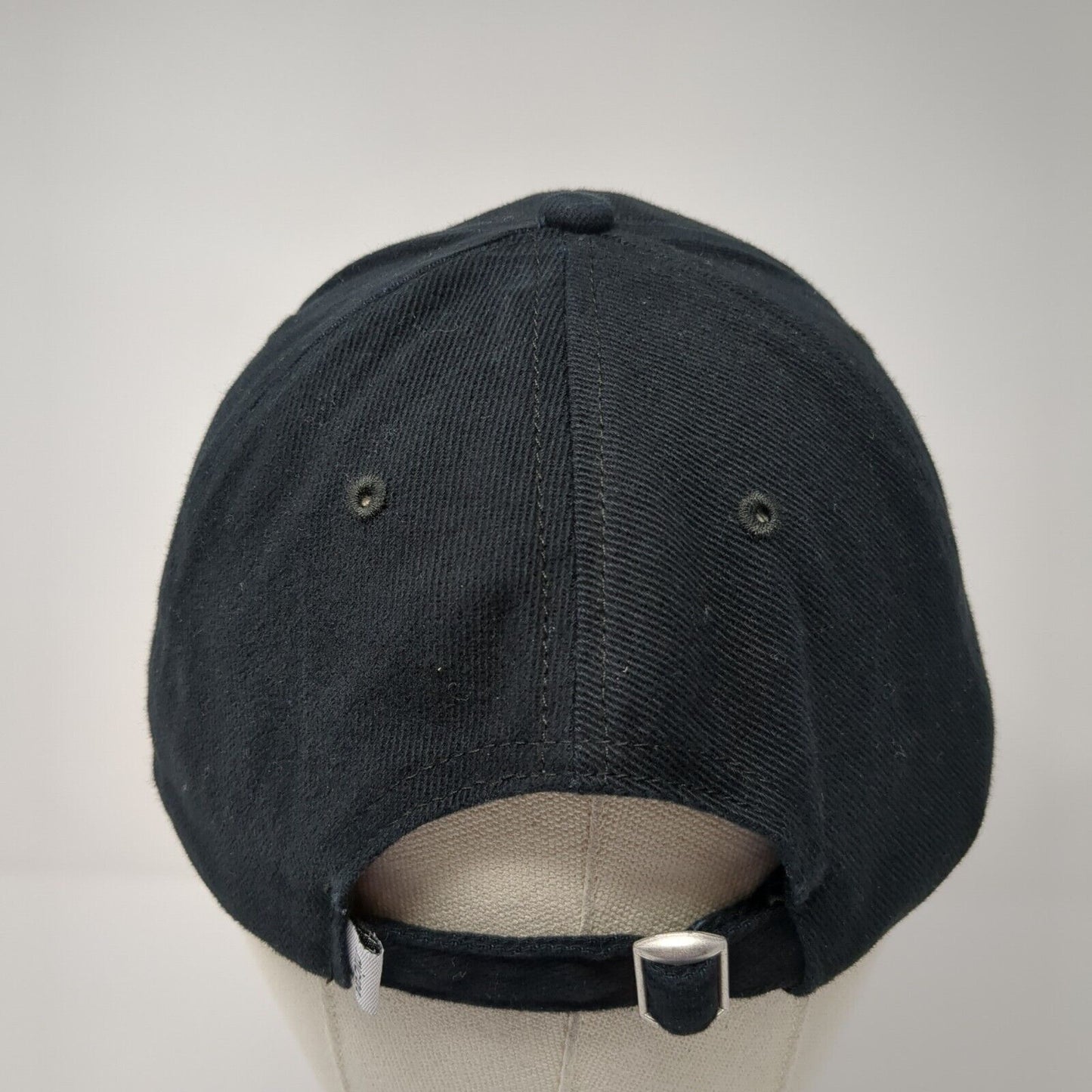 Micron Slideback Hat Black One Size Adjustable Embroidered 6 Panel