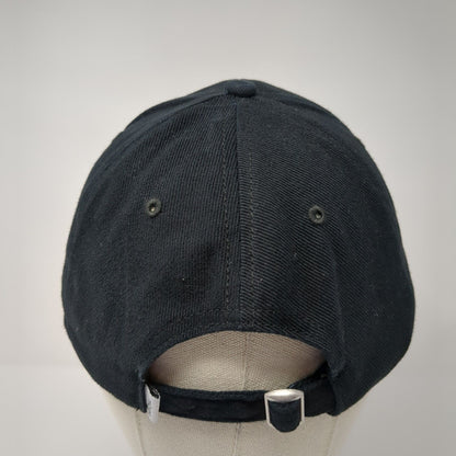 Micron Slideback Hat Black One Size Adjustable Embroidered 6 Panel