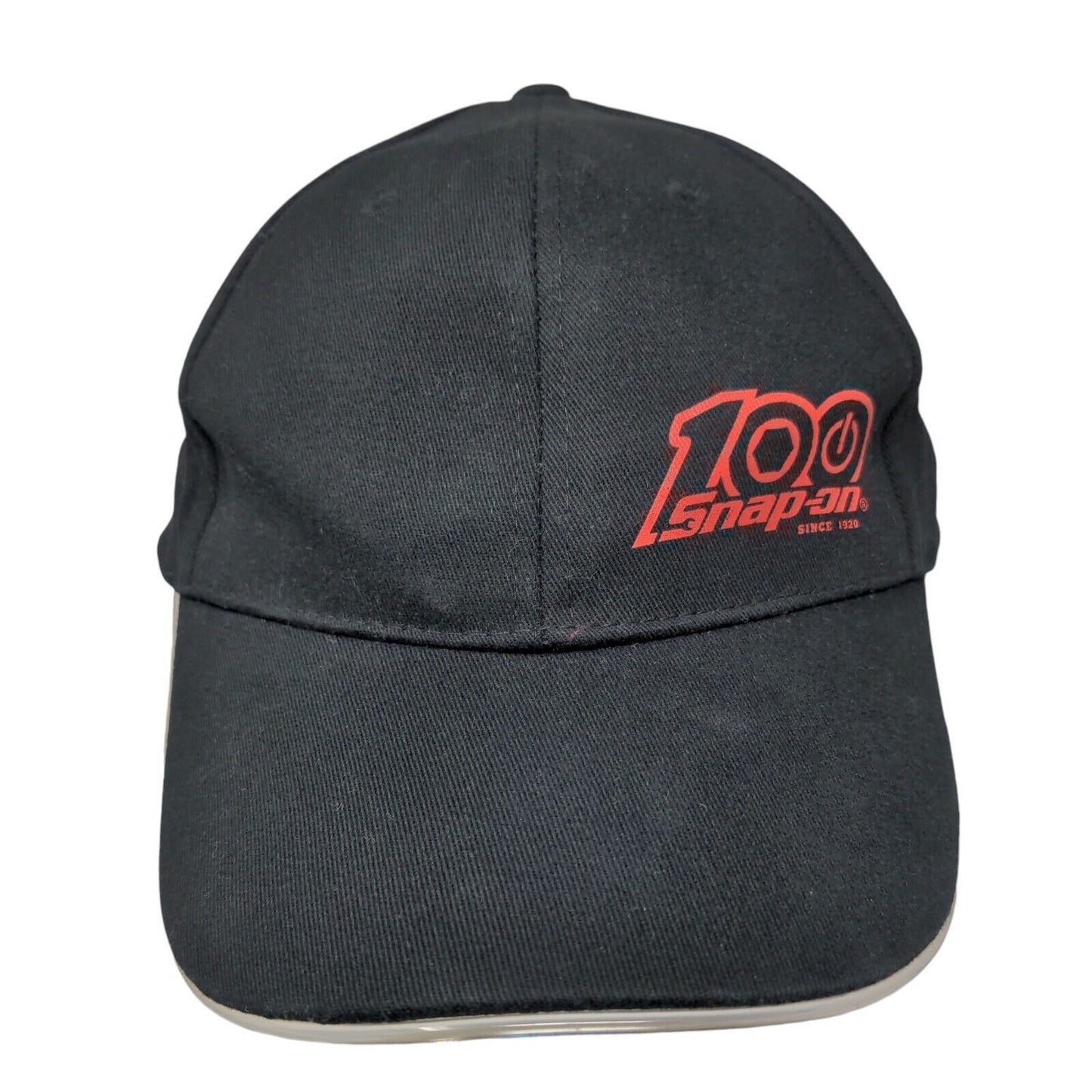 Snap-On 100 Since 1920 Strapback Hat Black One Size Adjustable 6 Panel