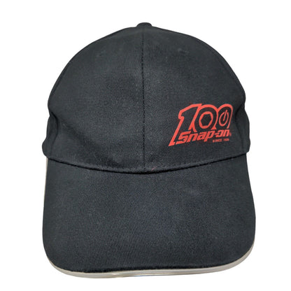 Snap-On 100 Since 1920 Strapback Hat Black One Size Adjustable 6 Panel