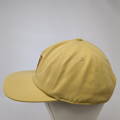 DB Dutch Bros 92 Snapback Hat Tan One Size Adjustable Embroidered Vented Holes