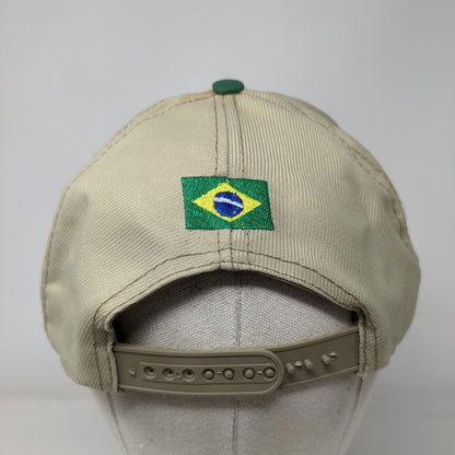 Meridom All Plant Snapback Hat Multicolor OS Adjustable Embroidered Brazil Flag