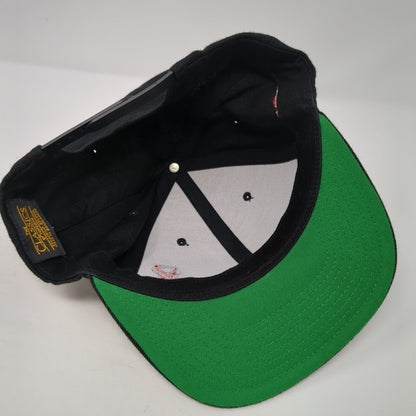 Red Ribbon Snapback Hat Black One Size Fight Until The Last Out Yupoong