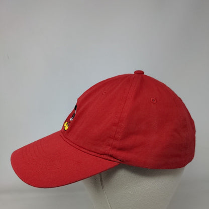 Disney Mickey Mouse Slideback Hat Red One Size 6 Panel Embroidered