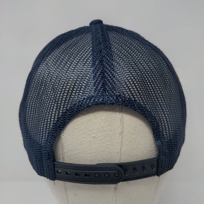 Cap America Snapback Mesh Back Trucker Hat Blue OSFA Pizza Solid