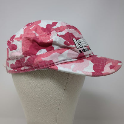 Asphalt Zipper Army Cap Pink White One Size Hat Camo American Flag Strapback
