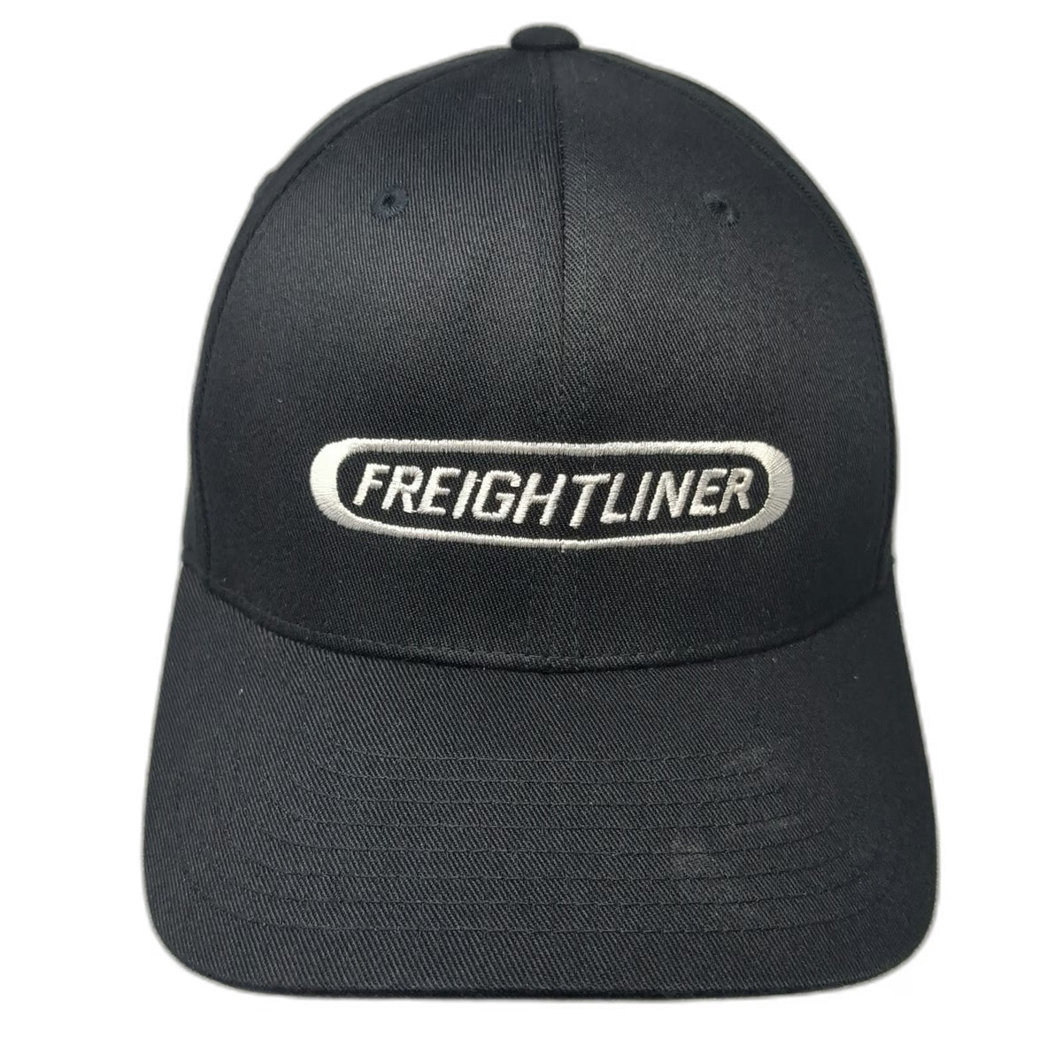 Flexfit Baseball Cap Black XL Freightliner Trucking Logo Embroidered Hat