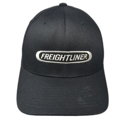 Flexfit Baseball Cap Black XL Freightliner Trucking Logo Embroidered Hat