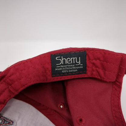 Grandpa #One Slideback Hat Red One Size Adjustable Embroidered 6 Panel