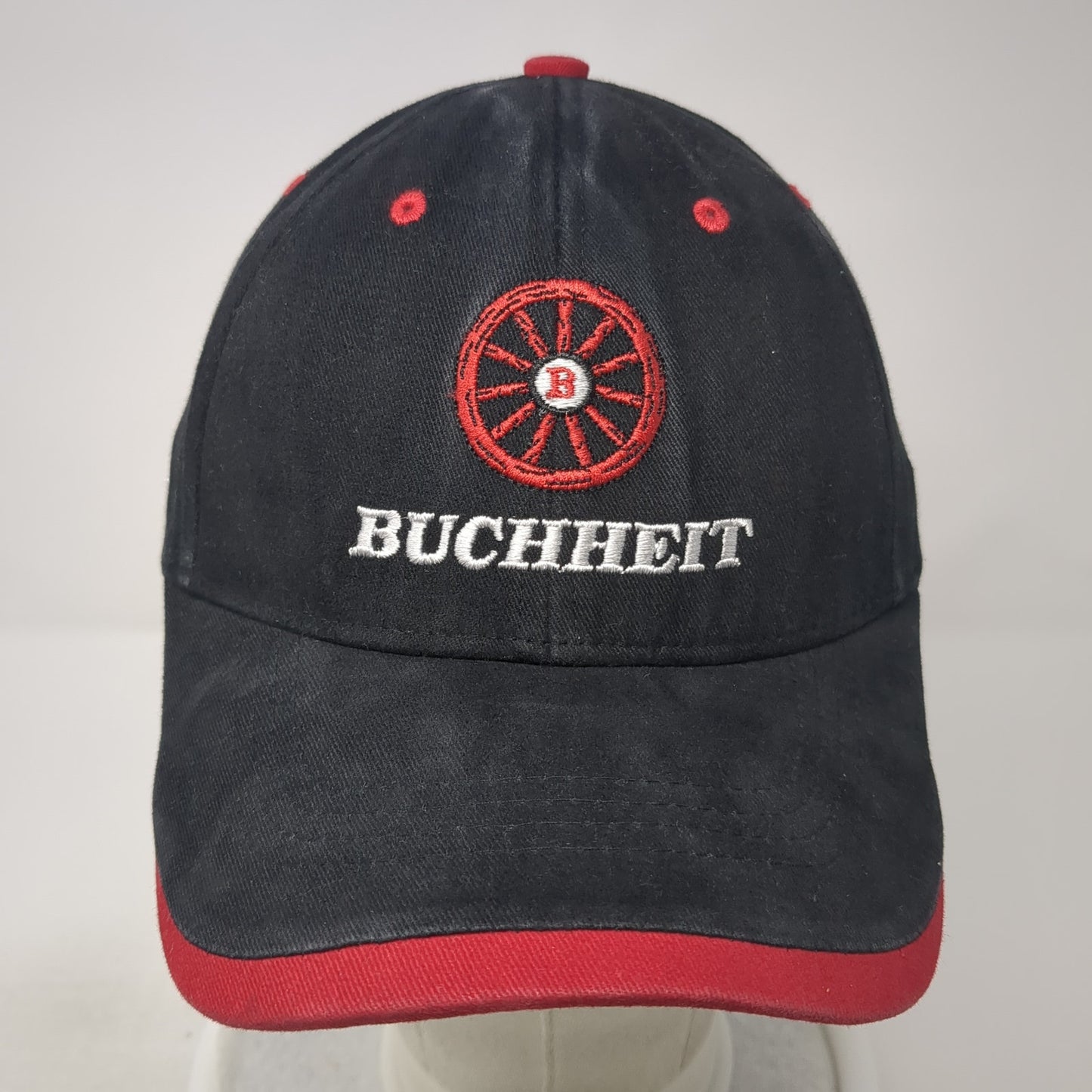 Buchheit Strapback Hat Black One Size Adjustable Embroidered Logo