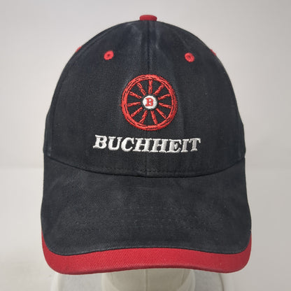 Buchheit Strapback Hat Black One Size Adjustable Embroidered Logo