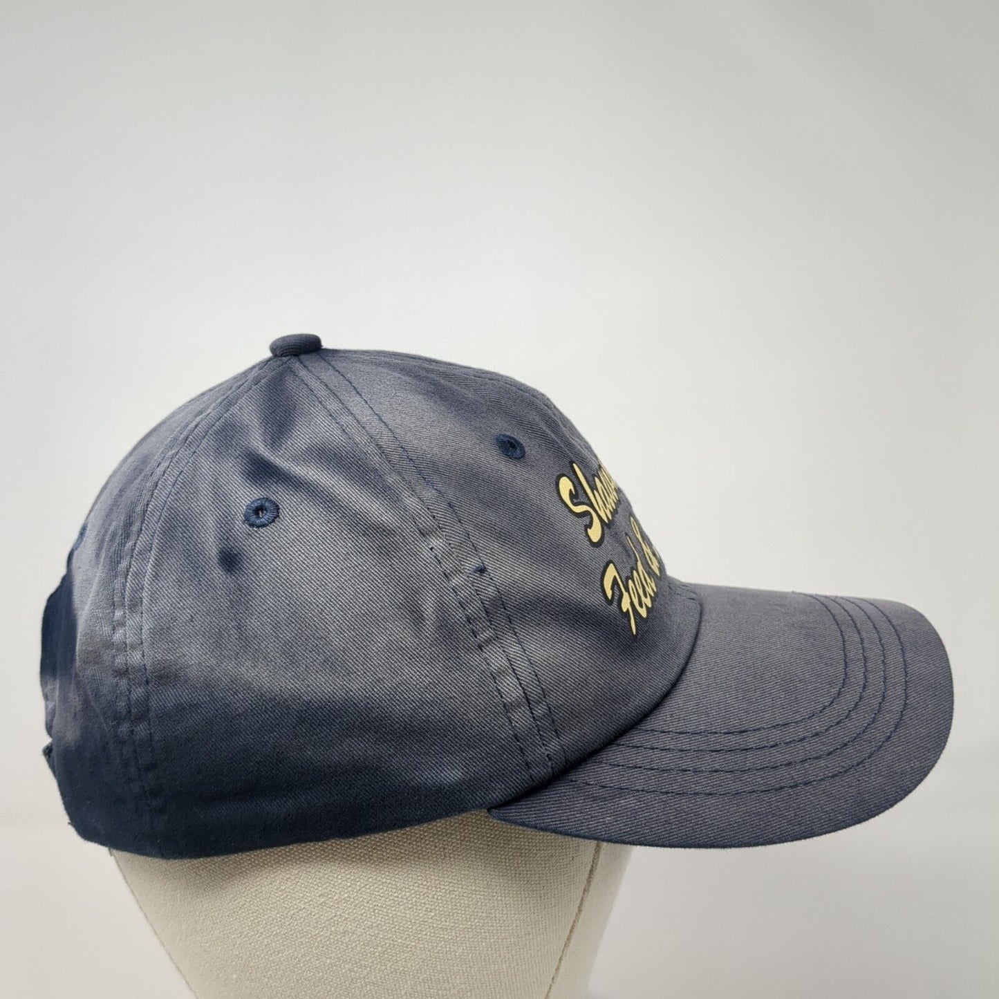 Shawneetown Feed & Seed Co. Strapback Hat Blue One Size Adjustable Cotton