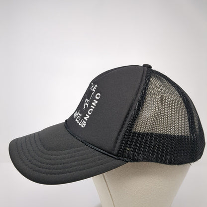 Give'r The Onion Boat Club Snapback Trucker Hat Black OS Adjustable Mesh Otto