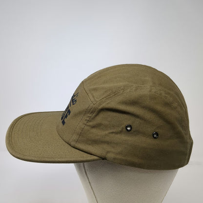 Yupoong 5 Panel Green One Size Hat Radio Boise Embroidered Strapback Cotton Cap