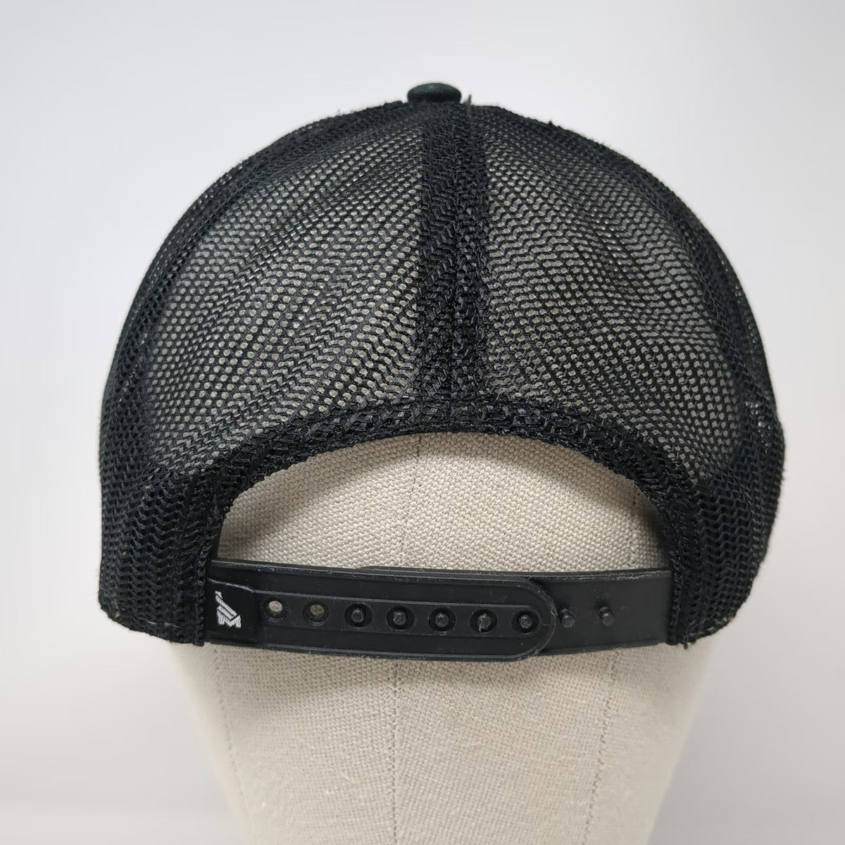 Mission43 Trucker Hat Black One Size Mesh Back Snapback Logo Underbrim Camo