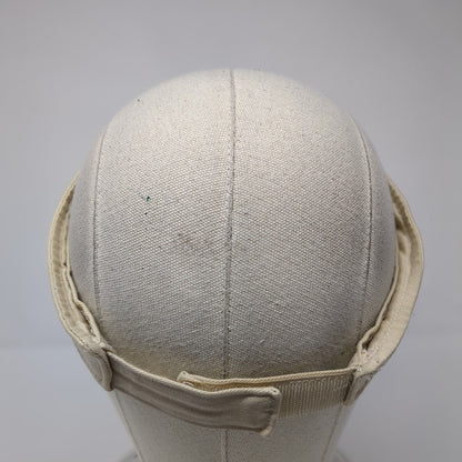 Old Navy N94 Strapback Sun Visor Hat Tan One Size Solid Adjustable