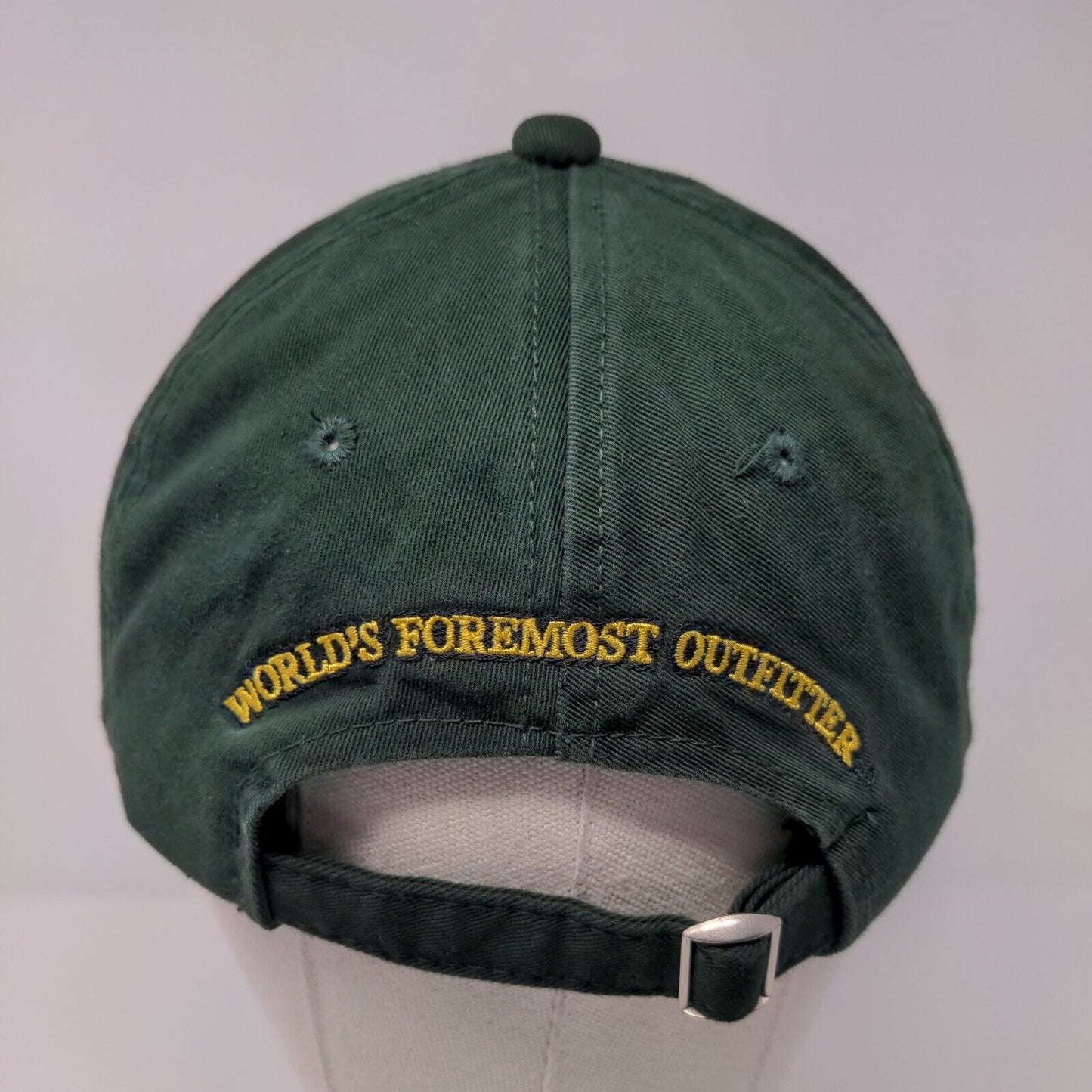 Cabela's Slideback Hat Green OSFA Adjustable Embroidered Vent Holes