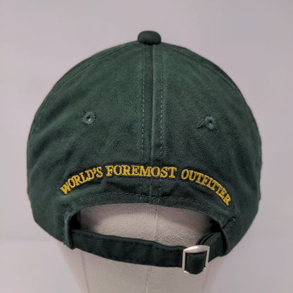 Cabela's Slideback Hat Green OSFA Adjustable Embroidered Vent Holes