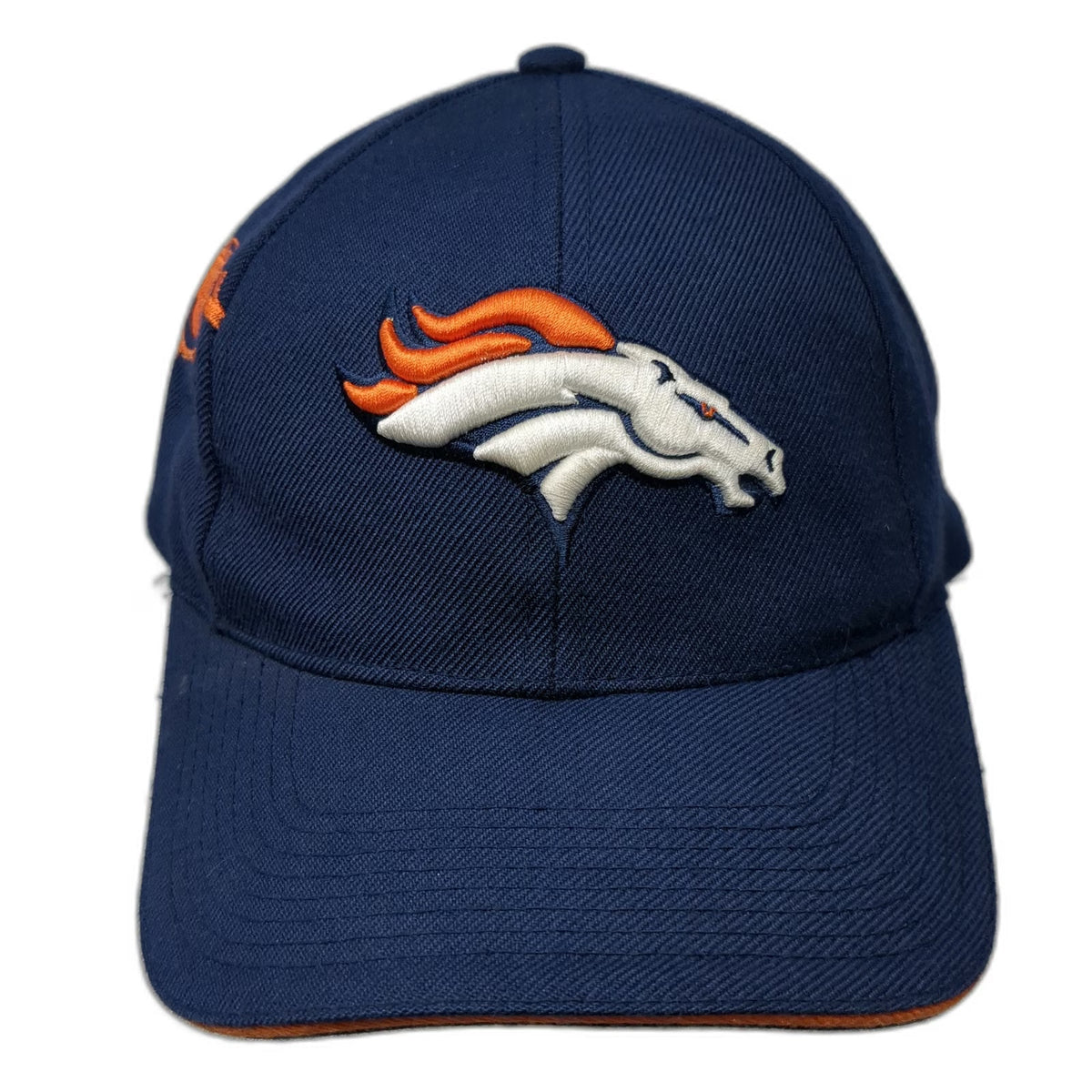 Denver Broncos NFL Reebok Blue Orange White One Size Embroidered Strapback Cap