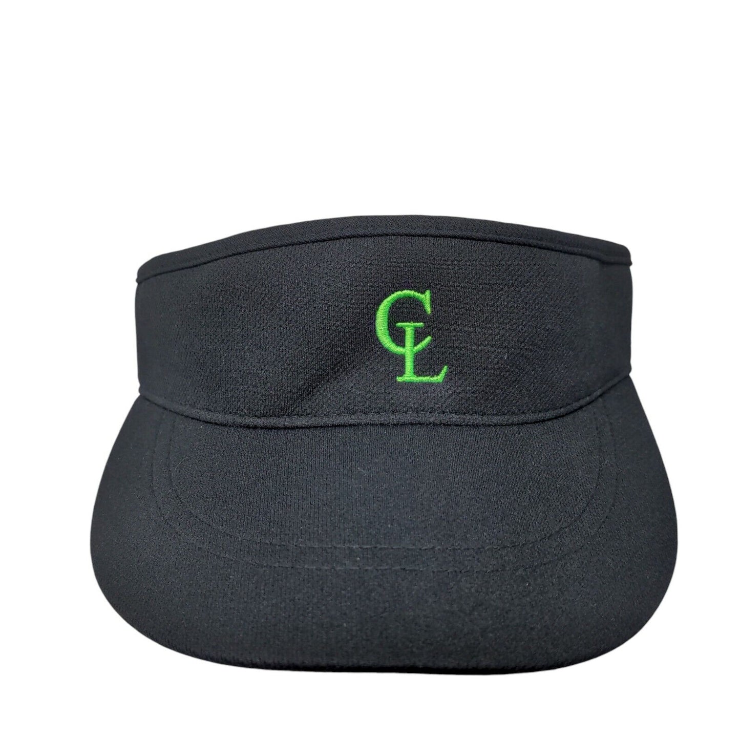 CL Strapback Sun Visor Cap Black OS Adjustable Embroidered Pacific Headwear