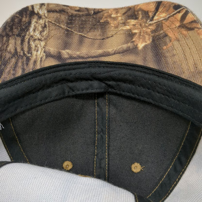 Brown Camo Platt Embroidered Baseball Cap One Size Hat Outdoor Work