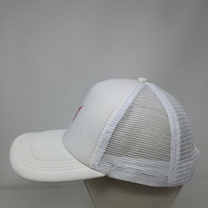 Owl Snapback Trucker Hat White One Size Adjustable Mesh Back 6 Panel