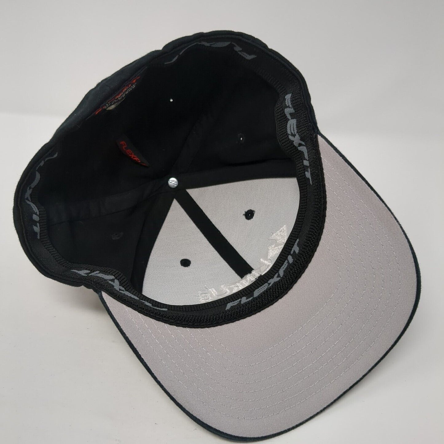 LinkUS Energy Fitted Hat Black One Size Embroidered 6 Panel Flexfit Yupoong
