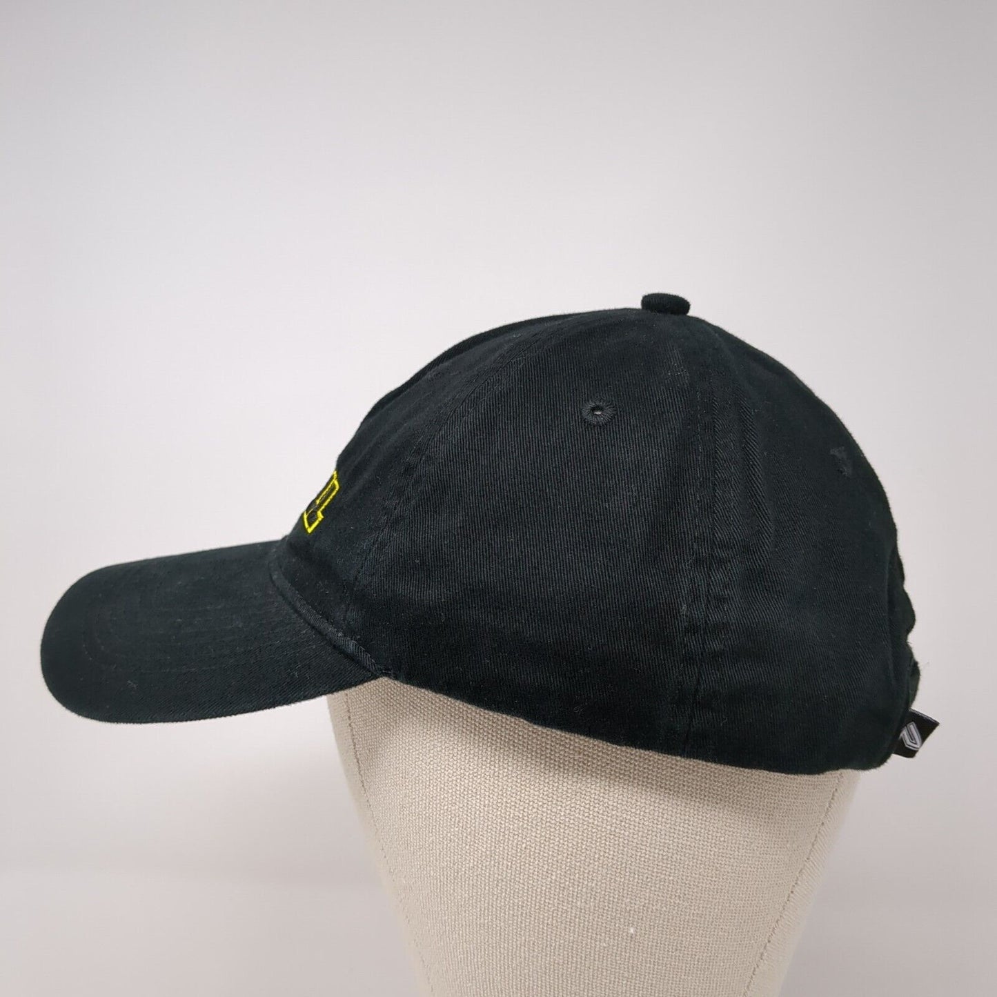 Kendall Strapback Hat Black One Size Embroidered Pacific Headwear