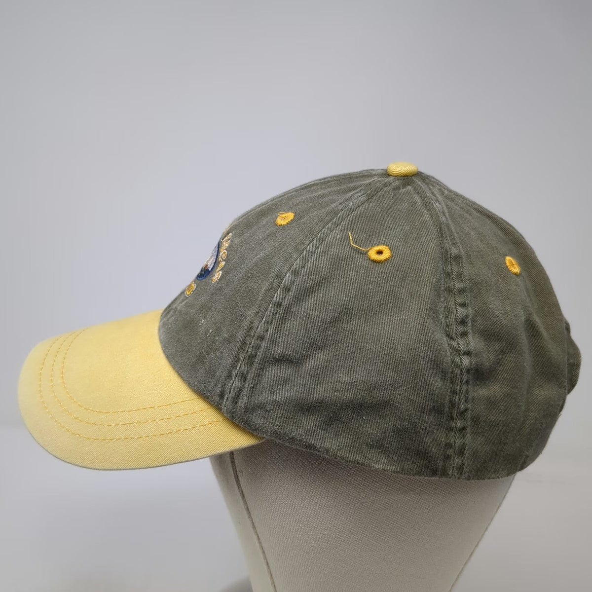 Yacht Club Baseball Cap Green Yellow One Size Cabo San Lucas Mexico Logo Hat