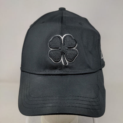 Live Lucky Fitted Hat Black S/M Breathable Embroidered 6 Panel Black Clover