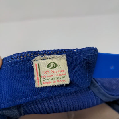 Big Boys Toys Pocatello Idaho Snapback Trucker Hat Blue OSFA Mesh Back Polyester