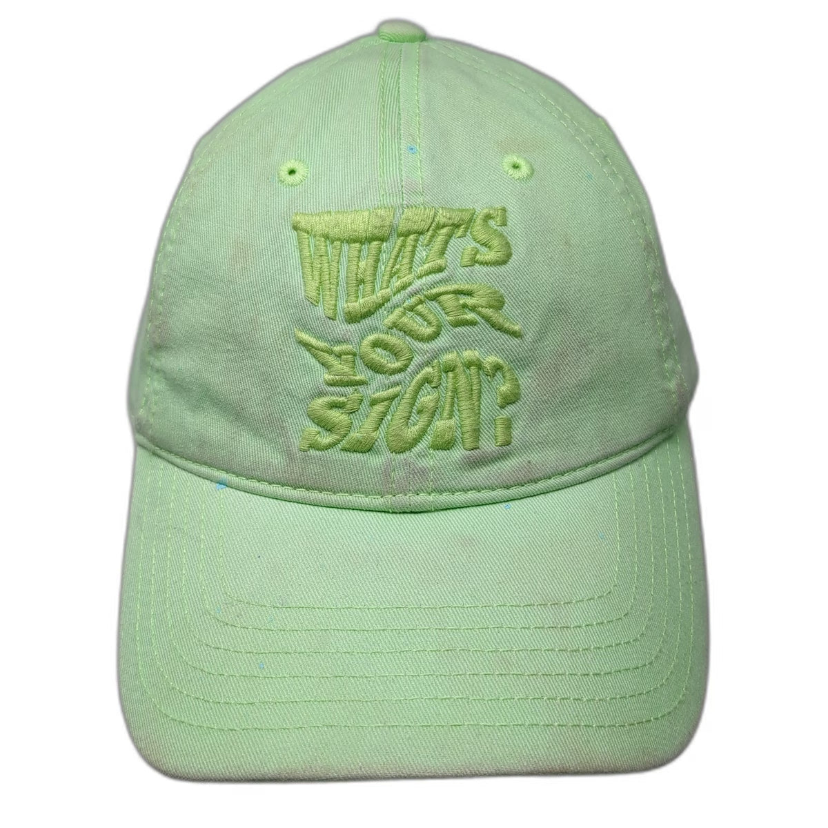OFFLINE by Aerie Baseball Cap Green One Size Whats Your Sign Embroidered hat