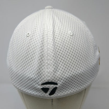 TaylorMade Baseball Cap White XL M1 PSi Golf Performance Mesh Stretch Fit hat